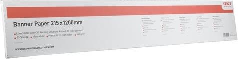 Actual product image OKI Banner paper A4 215mmx1200mm (120 g/m², 250 x, A3)