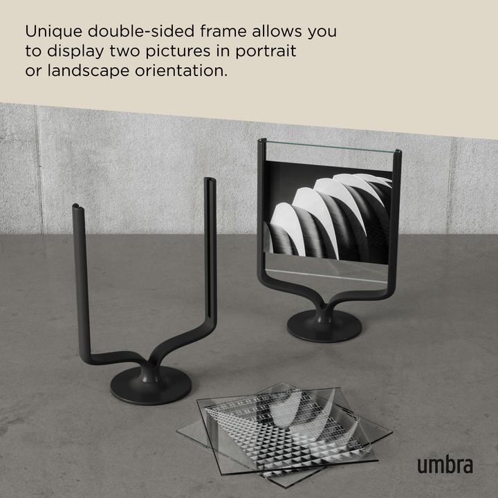Actual product image Umbra Table picture frame WISHBONE black (13 x 18 cm, 10 x 15 cm)