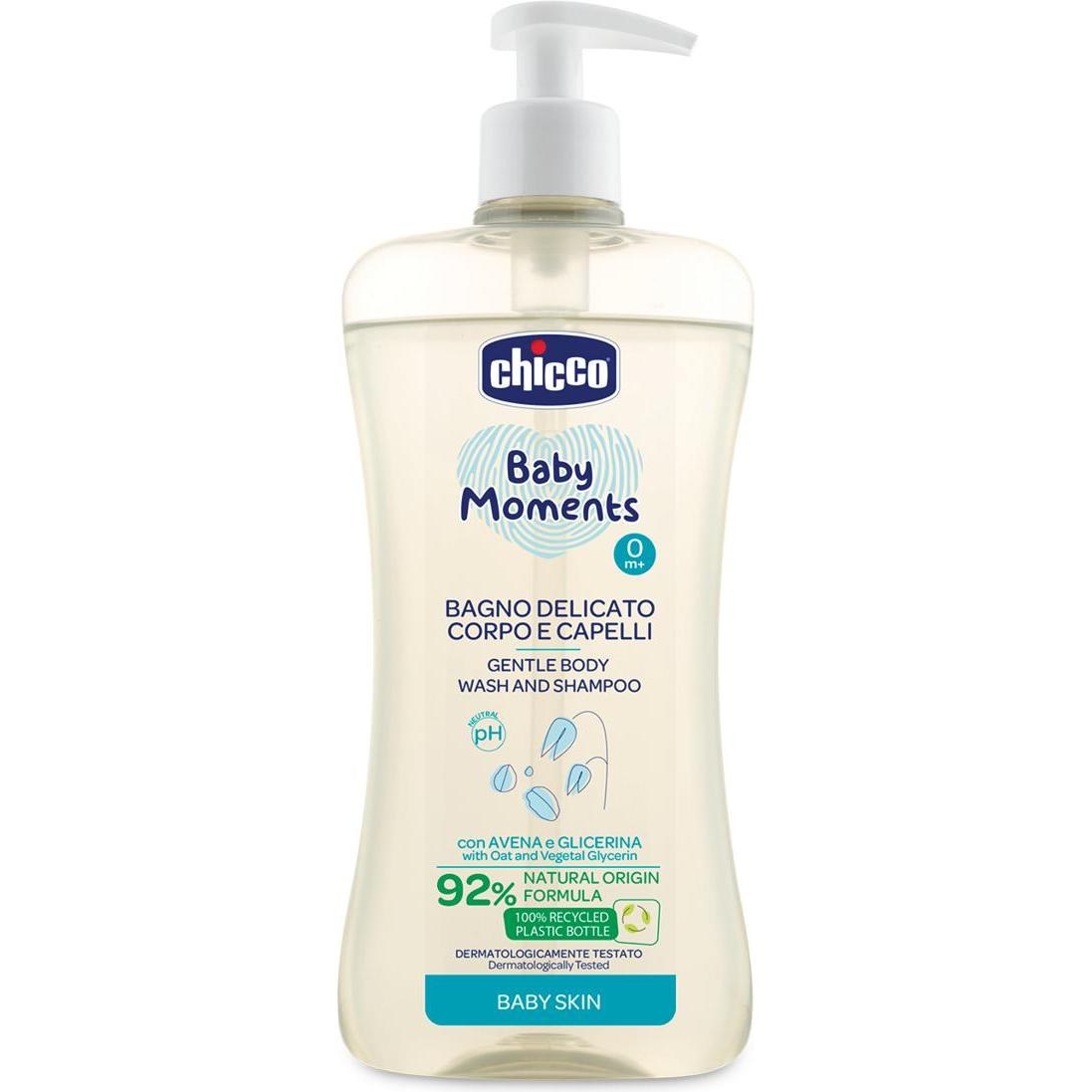 Chicco , Babykörperpflege, Mildes Duschgel Und Shampoo 0M+