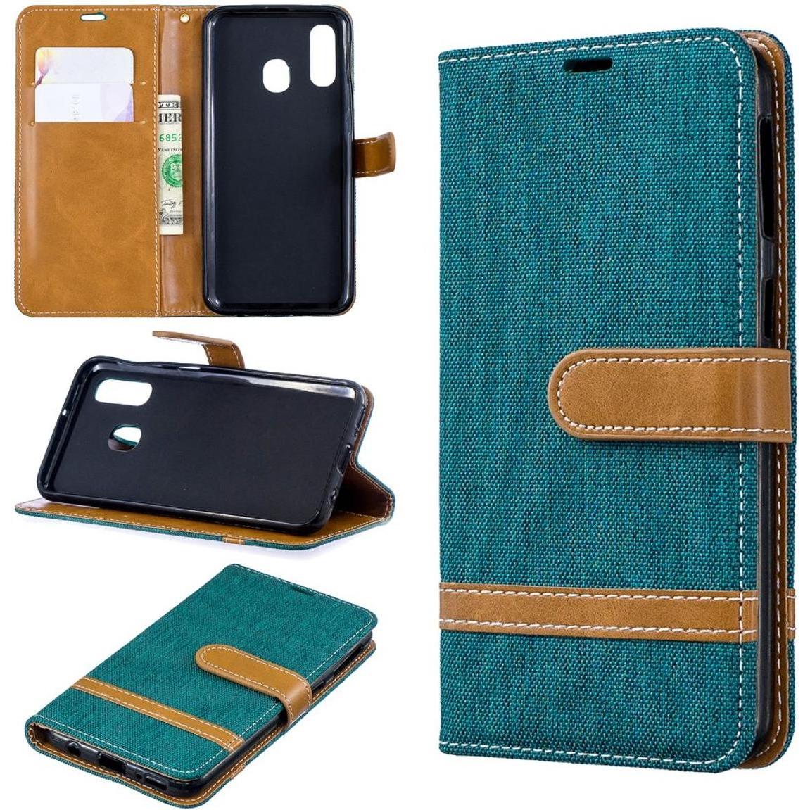 König Design Hülle Handy Schutz für Samsung Galaxy A40 Case Cover Tasche Wallet Etui Bumper (Samsung Galaxy A40), Smartp...