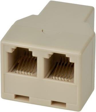 Y-Doppelstecker für RJ-11/12 Anschluss