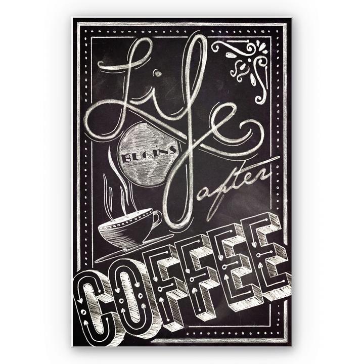 Produktbild Trenddeko Life begins after Coffee (70 x 100 cm)