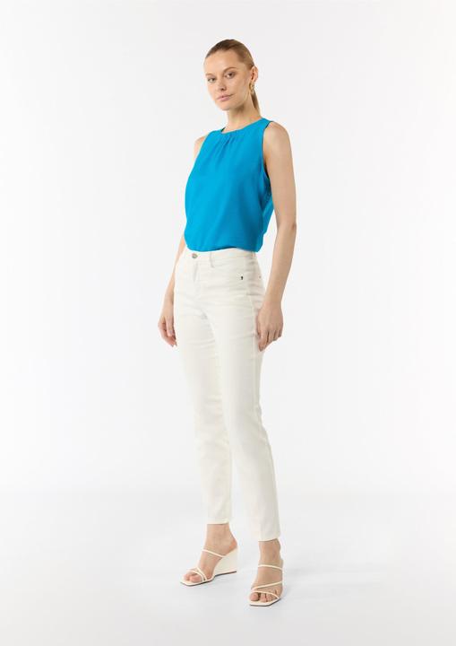 Produktbild Comma Bluse Strukturiertes Top mit Raffung am Ausschnitt (36)