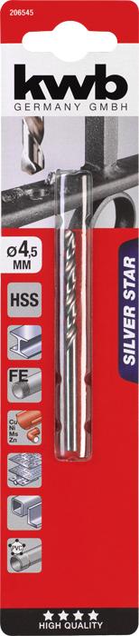 Actual product image kwb SILVER STAR HSS Twist Drill (4.5 millimetres)
