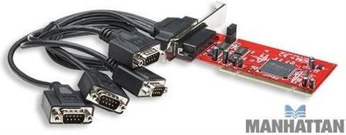 Actual product image Manhattan PCI card, 4xSerial RS232