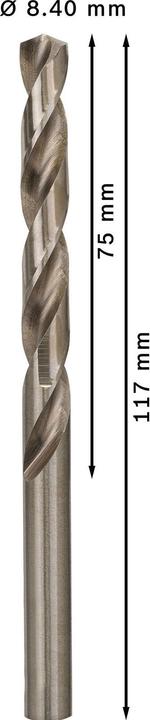 Immagine prodotto Bosch Professional Zubehör Trapano PRO Metal HSS-G, 8,4 x 75 x 117 mm (8,4 mm)