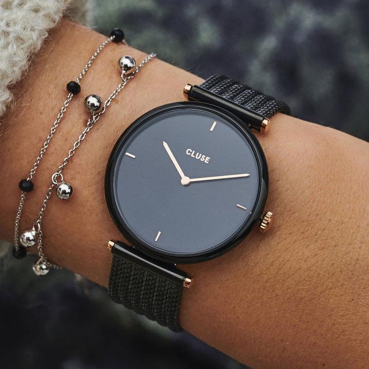 Produktbild Cluse Triomphe Mesh Black (Analoguhr, 33 mm)