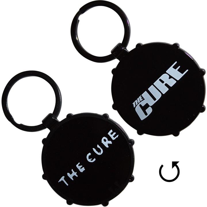 Actual product image The Cure Logos Drum Schlüsselanhänger