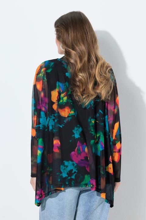 Produktbild Miamoda Mesh-Bluse, oversized, Blüten-Muster (60)