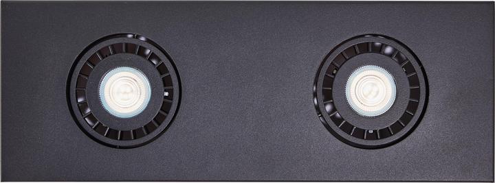 Actual product image Brilliant Doro LED ceiling light 2flg sand black (345 lm, GU10)