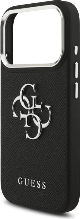 Produktbild Guess - Hardcase 4G Grained Big and Classic Logo (GUHCP17LPG4SMCEK) - iPhone 17 Pro - Black (Apple iPhone 17 Pro)