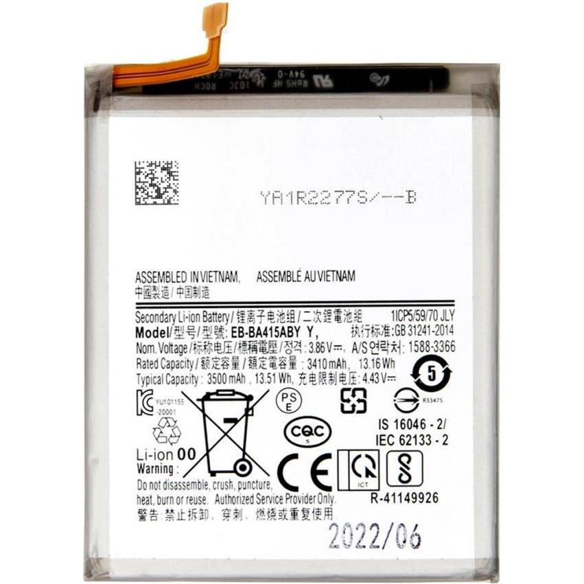 Samsung EB-BA415ABY Battery for Li-Ion 3500mAh (OEM), Smartphone Akku