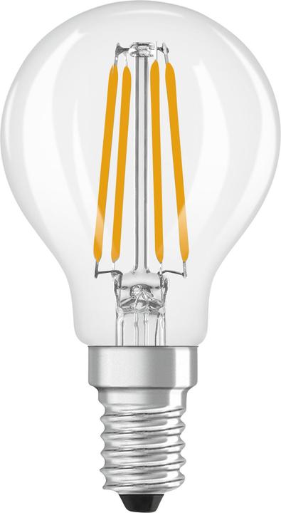Osram LED Leuchtmittel LED Retrofit CLASSIC P 3.4W 827 Clear E14 Warm weiss 4099854468759 (E14, 470 lm, 6 x)