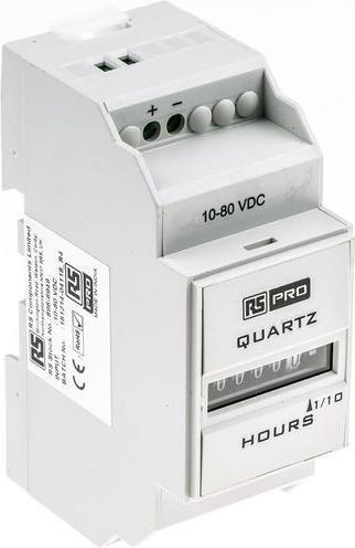 Produktbild RS PRO Hours Run Meter DIN rail mount 10-80Vdc