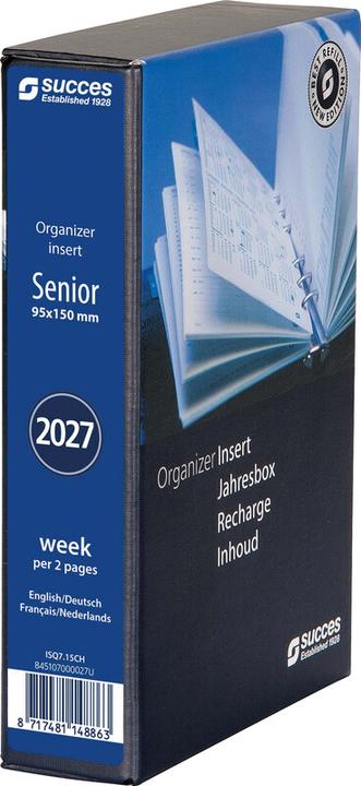 Actual product image Succes Senior Jahresinhalt komplett Januar - Dezember (9.5 x 15 cm, 1 week / 2 pages)