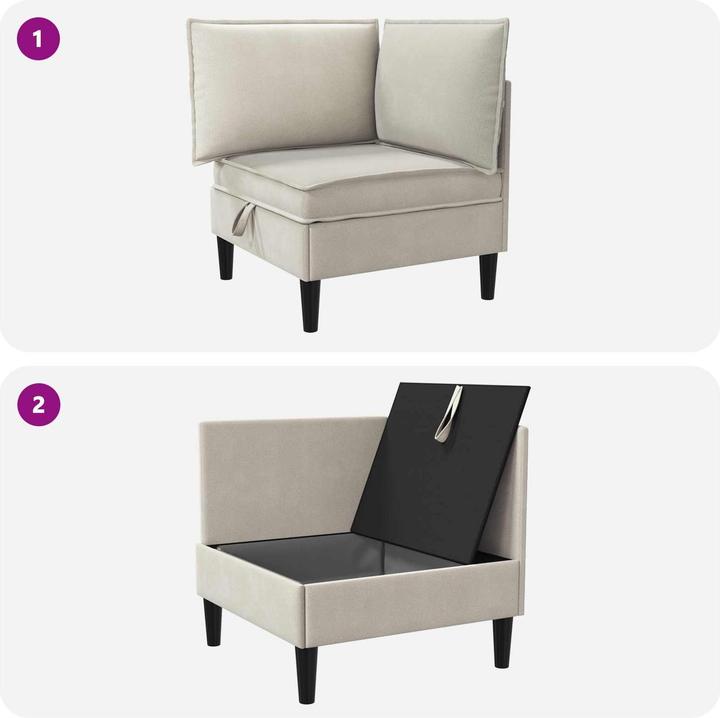 Produktbild vidaXL Sofa (Ecksofa)