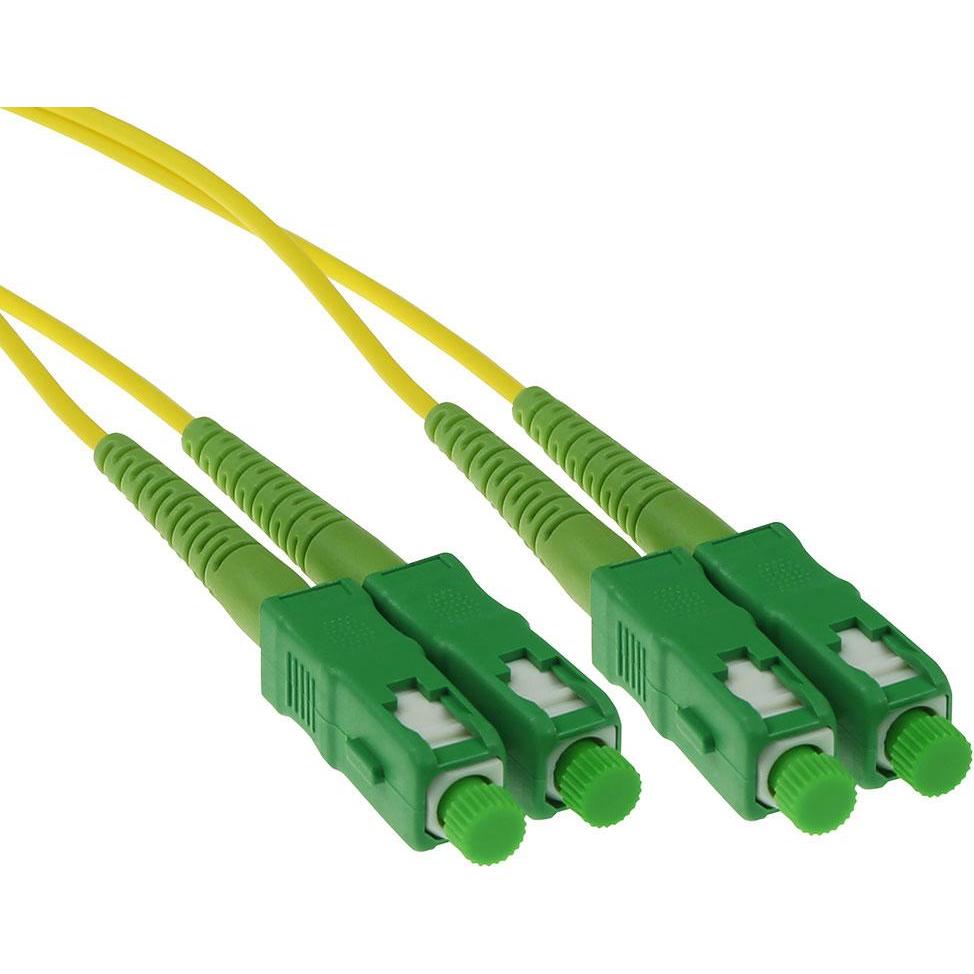 ACT 1 meter LSZH Singlemode 9/125 OS2 fiber patch cable duplex with SC/APC connectors (1 m), Netzwerkkabel