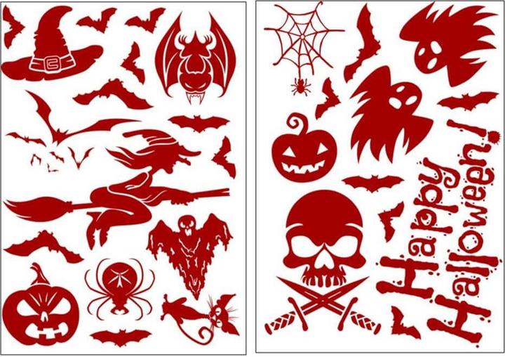 Actual product image Cover-Discount Halloween window sticker tattoo