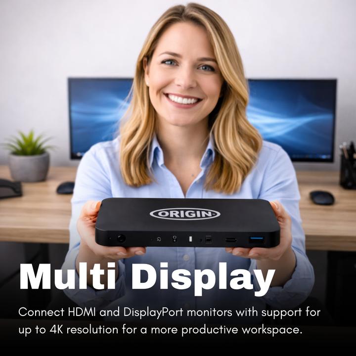 Actual product image Origin Storage Origin USB Type-C Docking Station (USB-A, USB-C, 1 portion)