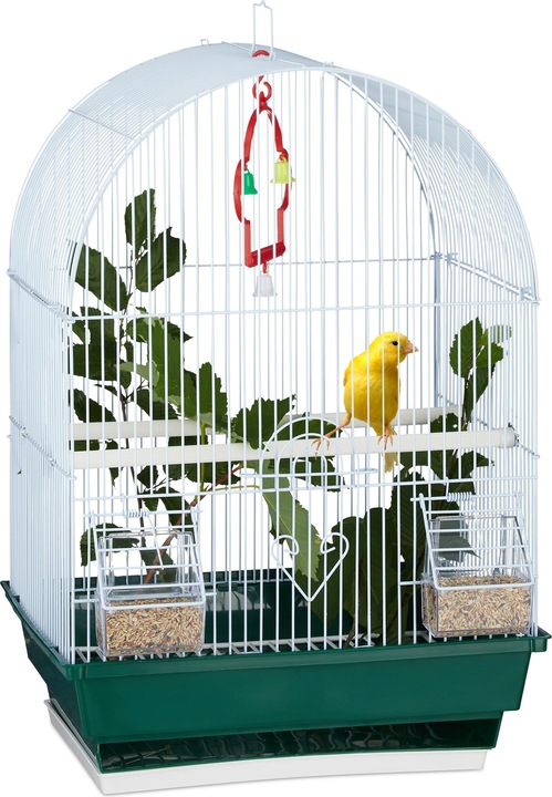Actual product image Relaxdays Small Bird Cage with Accessories