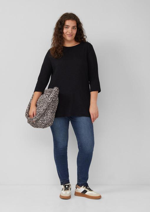 Actual product image S.Oliver T-Shirt Shirt mit Flammgarnstruktur und 3/4-Ärmeln (52)