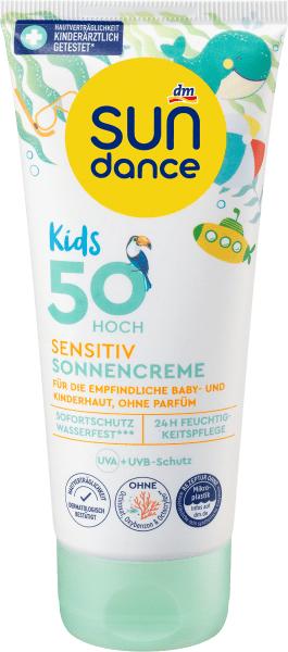 Produktbild dm Sundance Kids sensitiv (Sonnencreme, SPF 50, 100 ml)