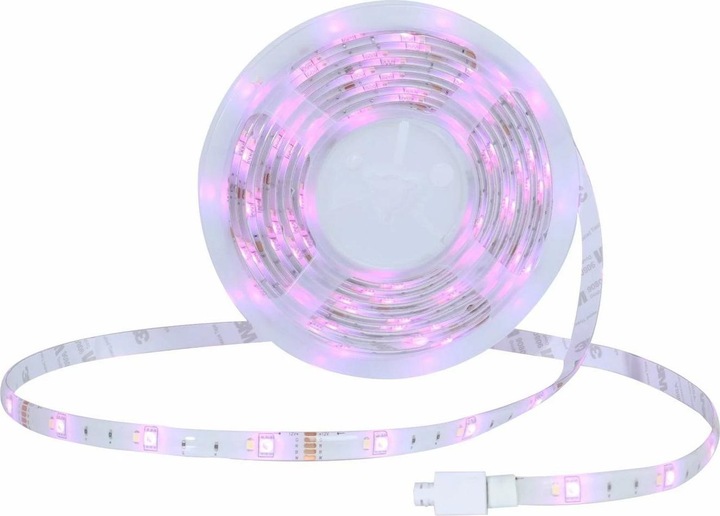 Immagine prodotto Woox Striscia LED intelligente + adattatore RGB+WW, Alexa, Google Home (Multicolore, 500 cm, Interno)