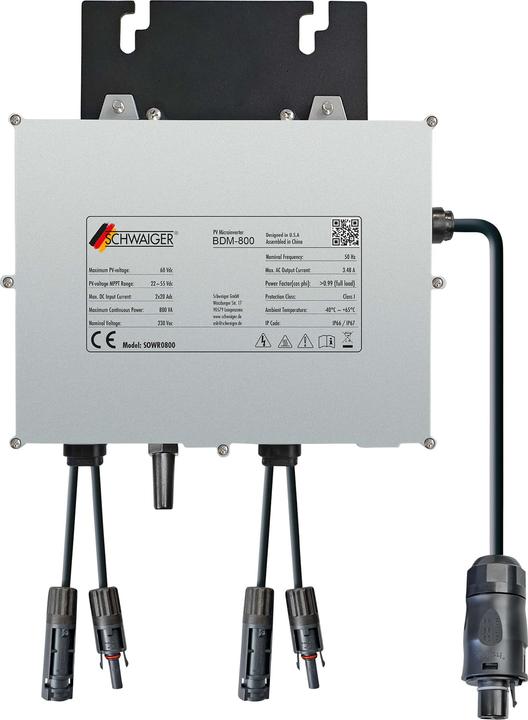 Actual product image Schwaiger Wechselrichter NEP BDM800 5m Kabel