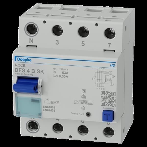 Produktbild Doepke FISchutzschalter allstromsensitiv DFS 0634/050B SK HD 63A