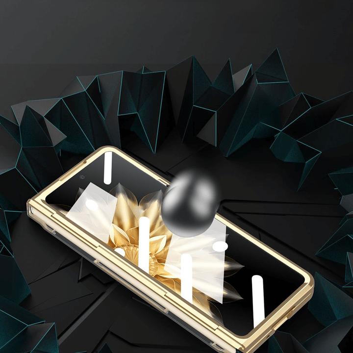 Actual product image Cover-Discount Honor Magic V2 - 360-degree protective case with kickstand gold (Honor Magic V2)