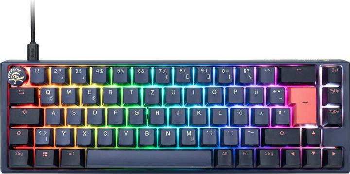 Actual product image Ducky One 3 Cosmic Blue SF Gaming Keyboard, RGB LED - MX-Blue (DE, Cable)