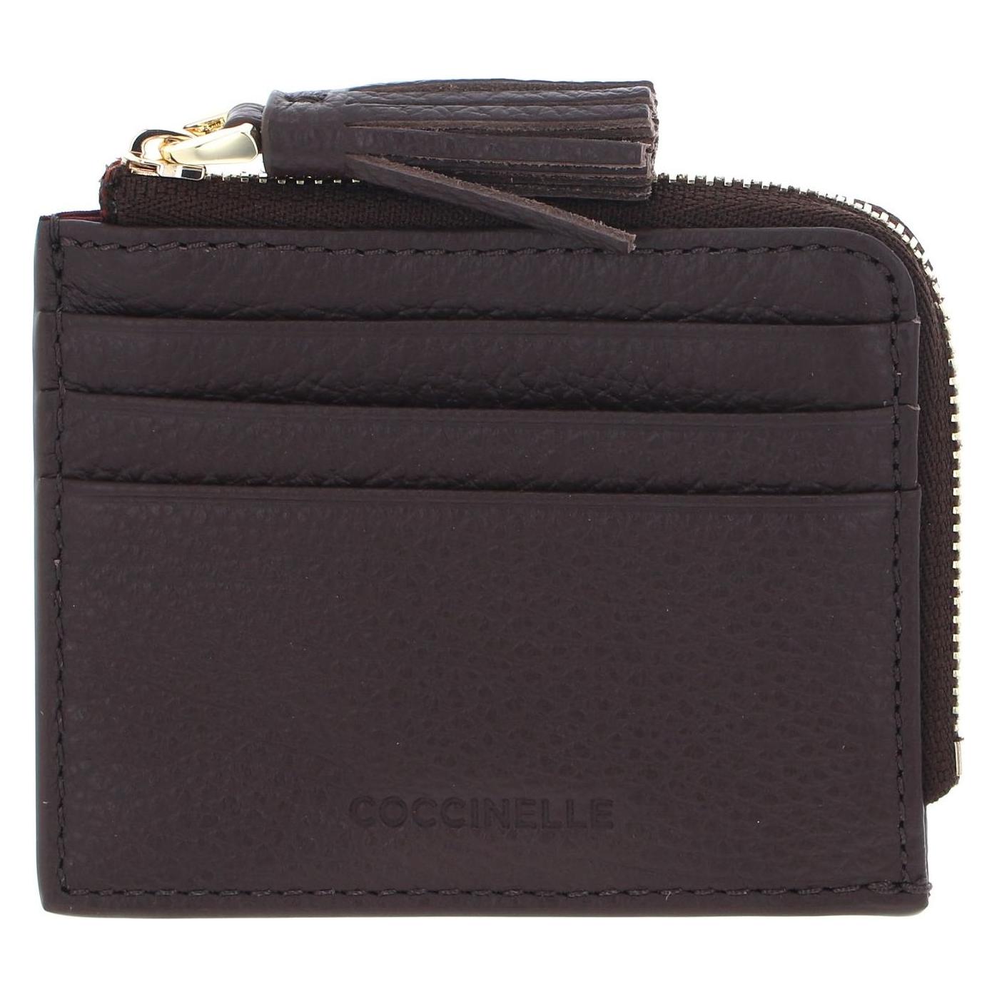 Coccinelle, Damen, Portemonnaie, Tassel Credit Card Holder, Braun