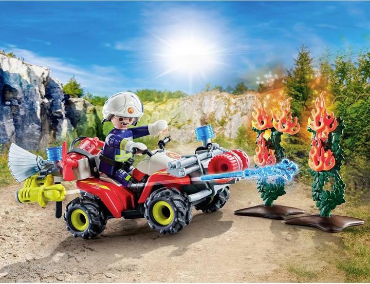 Produktbild Playmobil Feuerwehr Quad löscht Heckenbrand (71825, Playmobil Action Heroes)