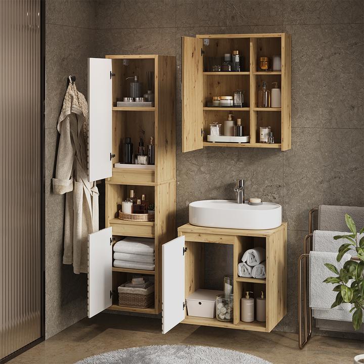 Produktbild Vicco Badmöbel-Set Viola, Artisan-Eiche, 3 Teile