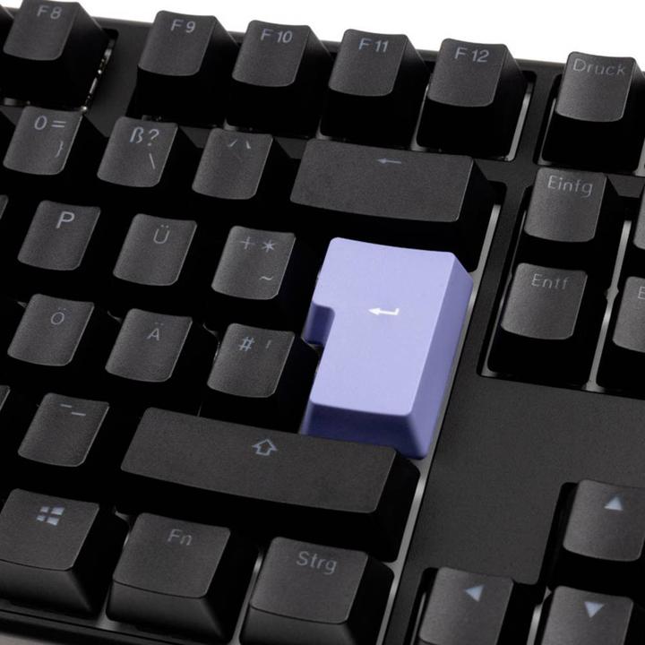 Actual product image Ducky One 3 Classic Black/White TKL Gaming Keyboard, RGB LED - MX-Blue (DE, Cable)