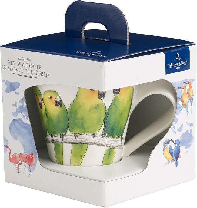 Produktbild Villeroy & Boch Becher mit Henkel (Geschenkkarton) NewWave Caffè Braunwangensittich (300 ml, 1 x)