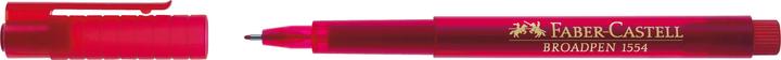 Actual product image Faber-Castell Fineliner Broadpen 1554 (Red, 1 x)
