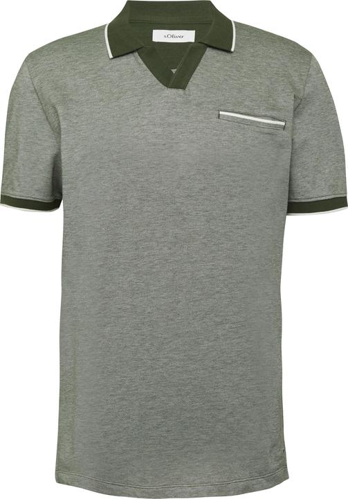 Image du produit S.Oliver Polo-Shirt Poloshirt aus zweifarbigem Piqué mit Brusttasche (3XL)