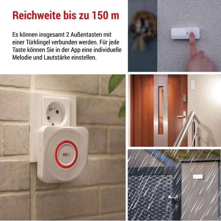 Produktbild Emos GoSmart Drahtlose Türklingel P5735WS mit WiFi (Kabellos)