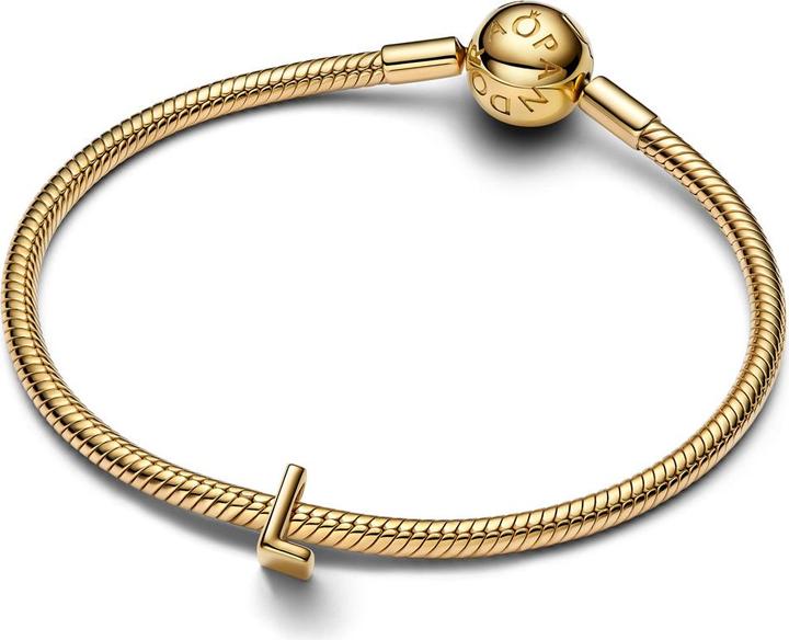 Image du produit Pandora Charm Lettre L Plaqué Or (Plaqué or, Métal)