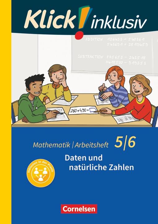 Produktbild Klick! inklusiv 5./6. Schuljahr. Daten und natürliche Zahlen. Arbeitsheft 1 (Deutsch, Elisabeth Jenert, Petra Kühne, 2017)