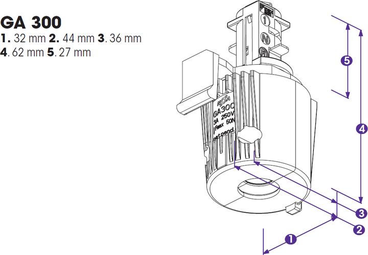 Image du produit Nordic Global Trac Multi Adaptateur 3 phases GA300-1 gris