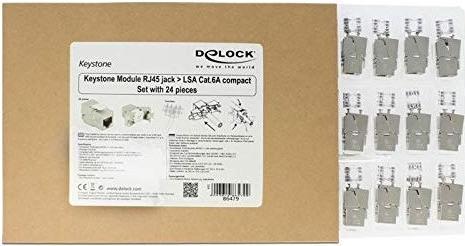 Image du produit Delock Module Keystone Cat.6A, blindé STP (Module Keystone)
