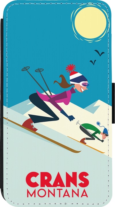 Actual product image PhoneLook Cover Wallet black Crans-Montana Ski Downhill (Apple iPhone 13 mini)