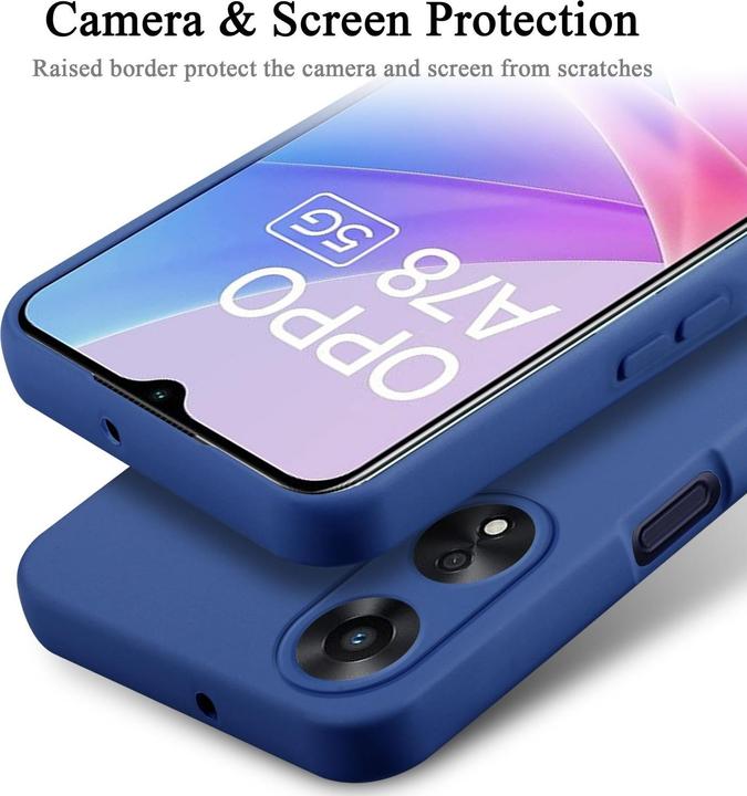 Actual product image Cadorabo Case for OPPO A78 5G TPU in liquid protection silicone design (Oppo A78 5G)