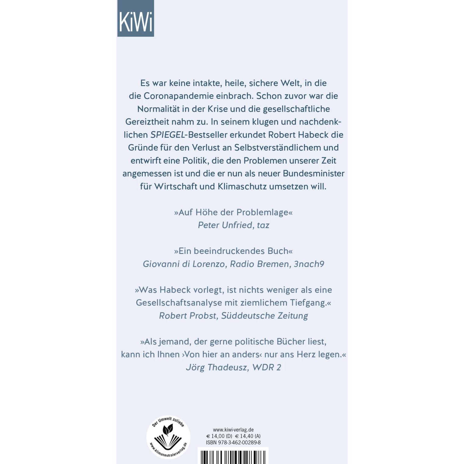Thumbnail - Von hier an anders, Sachbücher von Robert Habeck
