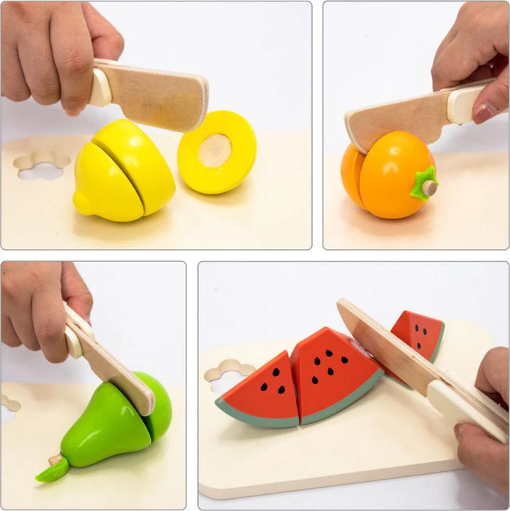 Actual product image UMU Wooden Cutting Fruit