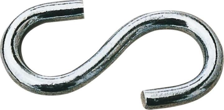 Produktbild Lüsebrink S-Haken 8x80 mm Hängehaken / Kleiderhaken Belastbar bis 30kg Stahl verzinkt