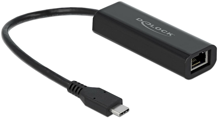 Image du produit Delock Adaptateur USB Type-C (USB-C, Thunderbolt 3, RJ45 2.5 Gigabit Ethernet (1x))