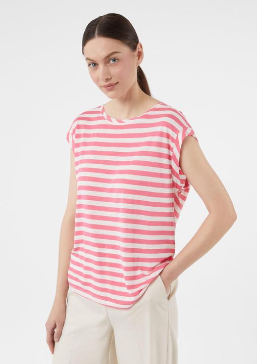 Produktbild Comma T-Shirt Gestreiftes T-Shirt aus Leinenmix im Relaxed Fit (36)